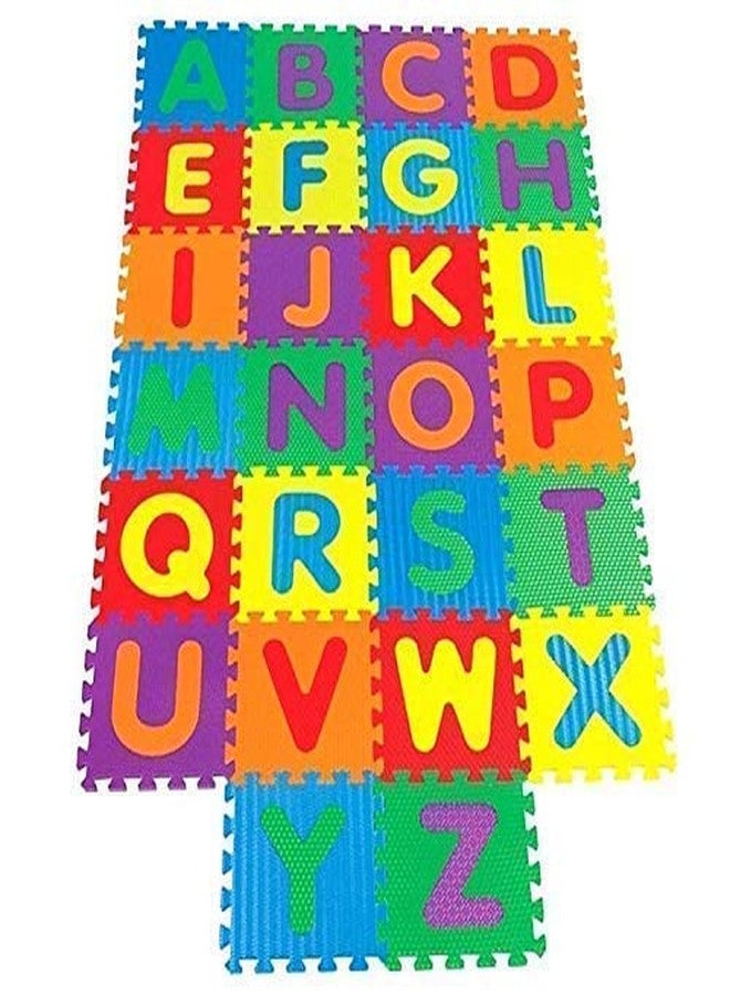 AG E-Com 36 Pieces Alphabet Floor mats for Kids, Puzzle Foam mat for Children Above 2 Years,Multi Colur (4x4) inch- Multi Color - Image 2